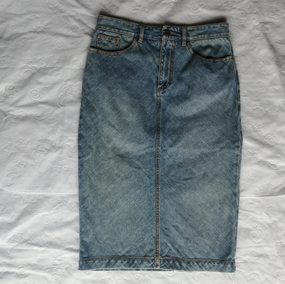 DKNY denim skirt